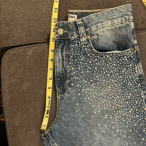 We The Free Tinsley Baggy Rhinestone Jeans 27 - Picture 8 of 8